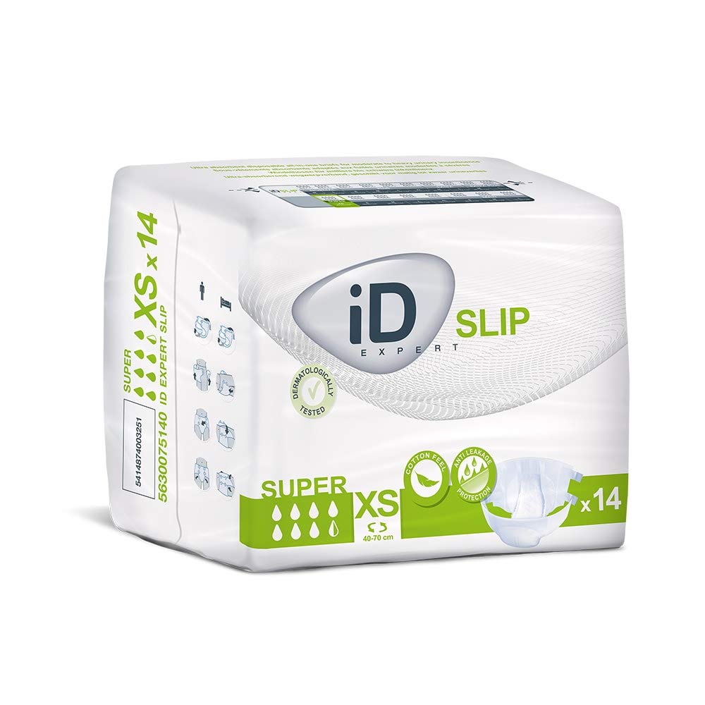 iD Slip All-in-One Incontinence Briefs - Super - Extra Small (1 Pack of 14)