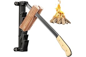 TUSAUW Wall Mount Firewood Kindling Splitter Portable Wall Mounted Wood Splitter Soft Wood Kindling Splitters wall mounted kindling wood splitter for Indoor Outdoor wall mounted wood splitter