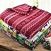 Clara Clark Throw Blanket - Super Soft Cozy Fleece Printed Bedding Blankets - Warm Cuddling Throw - 100% Polyester Light Weight, Machine Washable - 50