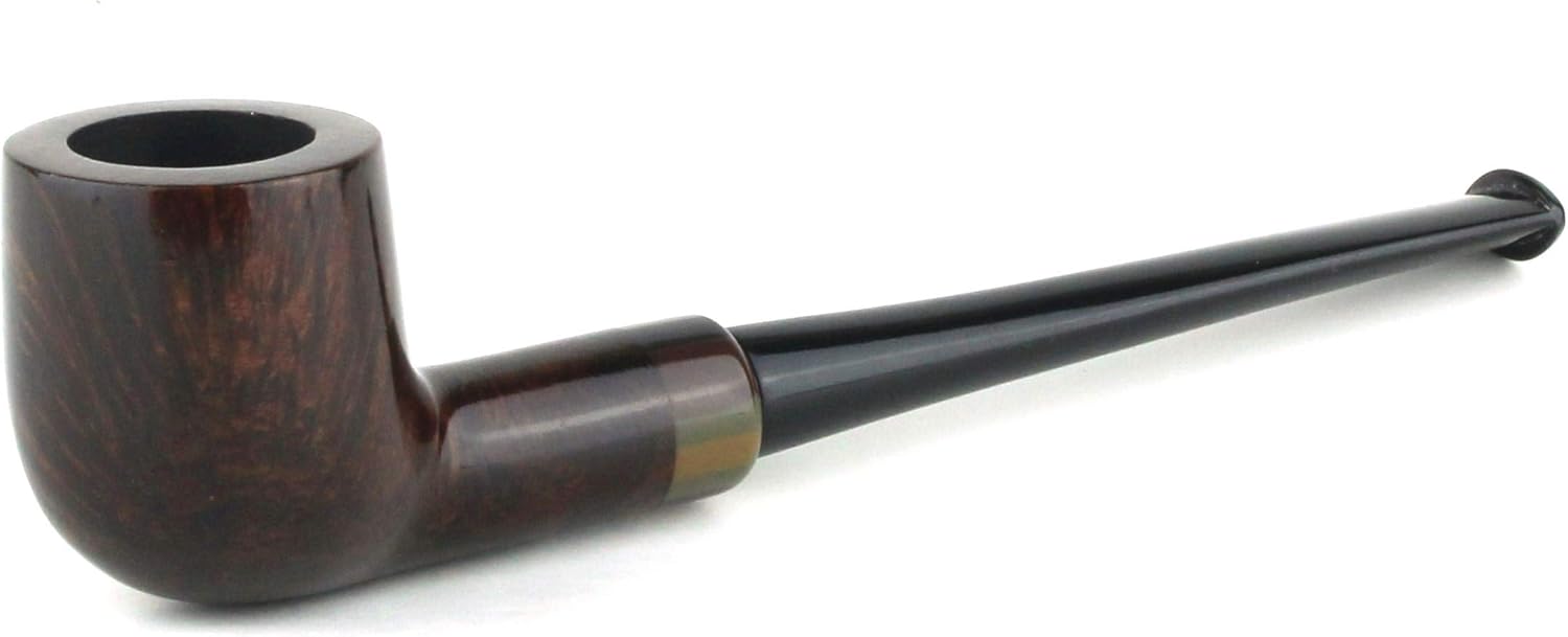 Handmade Tobacco Smoking Pipe - Model No. 110 Savitch Walnut - Mediterranean Briar Wood