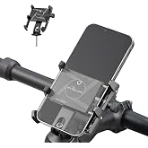 BOBILIFE Aluminum Bike Phone Mount Holder - 360&deg; Adjustable Bicycle Cell Phone Holder Stand Universal for iPhone, Samsung Galaxy and Most 4" - 7" Smart Phones (Stem Mounted)