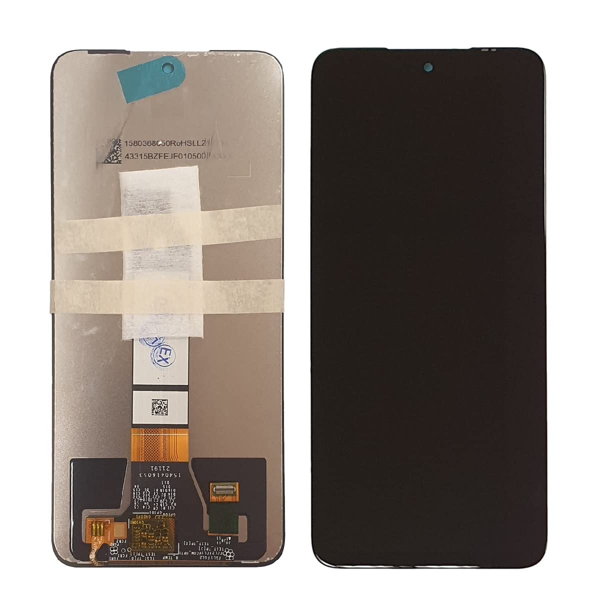 Smartex® LCD Display compatible with Xiaomi Redmi Note 10 5G (M2103K19G - M2103K19C) (Color Black, No frame)