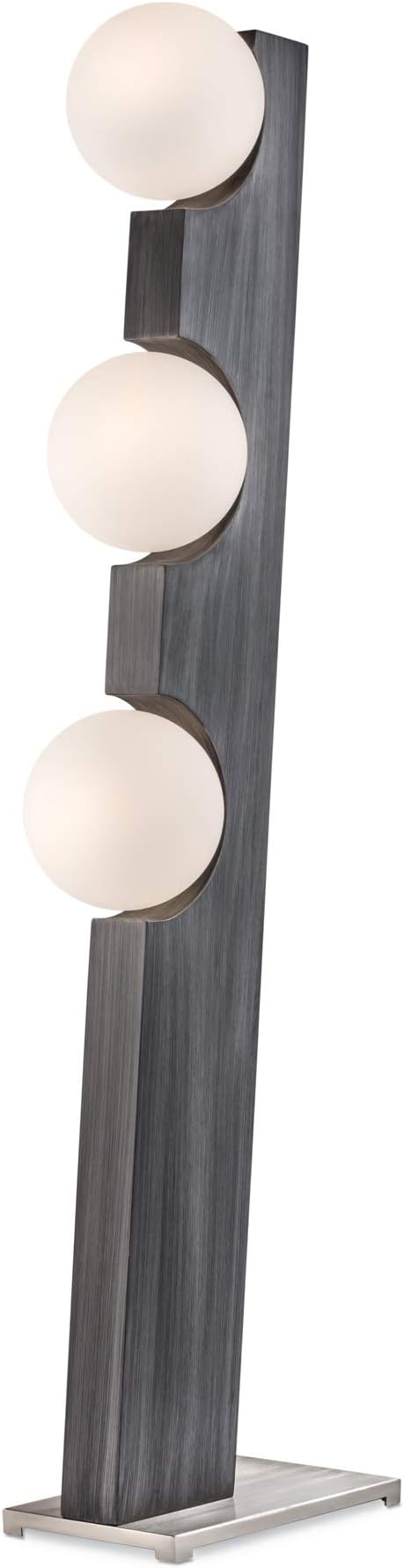 Nova of California 2711428CG Incline Contemporary Floor Lamp, Standing Light for Office Home Living Room Bedroom, 61-Inch High, Charcoal Gray