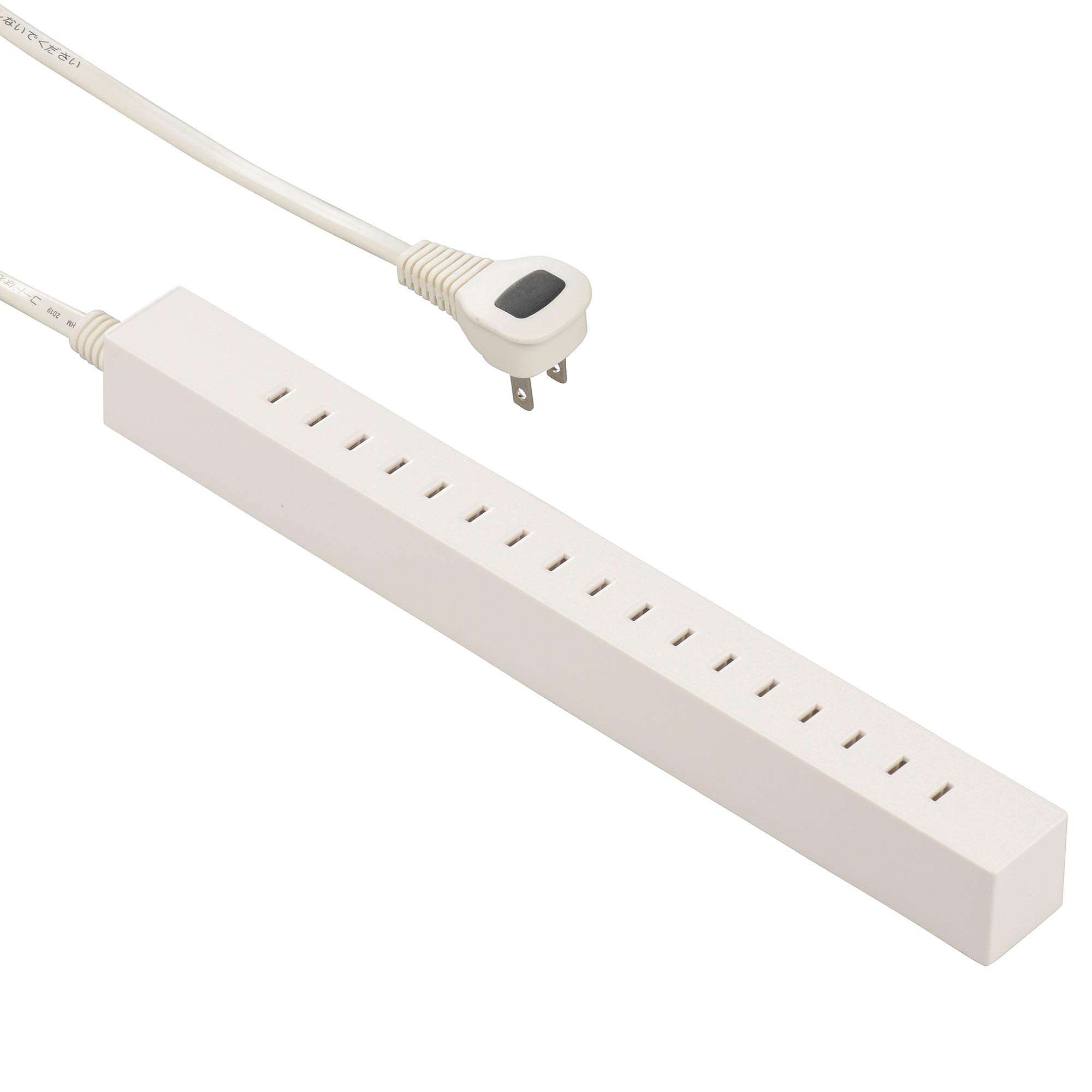 オーム電機 HS-T8515L-W 差し込み自由なスリムタップ 8.5個口 1.5m の商品画像