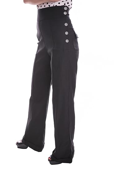 SugarShock Damen 40er Jahre Marlenehose 148285898