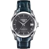 Amazon.com: Tissot Women's Couturier 316L Stainless Steel case with Yellow  Gold PVD Coating Swiss Automatic Watch with Leather Strap, Brown, 18  (Model: T0352072603100) : Clothing, Shoes \u0026 Jewelry