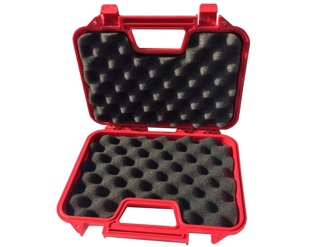 Neez Case for Rifle Pistol Tactical Guard Protection Outdoor Carrying Compact Hard Case Padded Storage (Red Case 31cm)