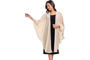 TONGFANTFL Shawls Wraps for Evening Wedding Party Chiffon Scarf Soft Bridal Wraps Wedding Guest Shawl Coverage