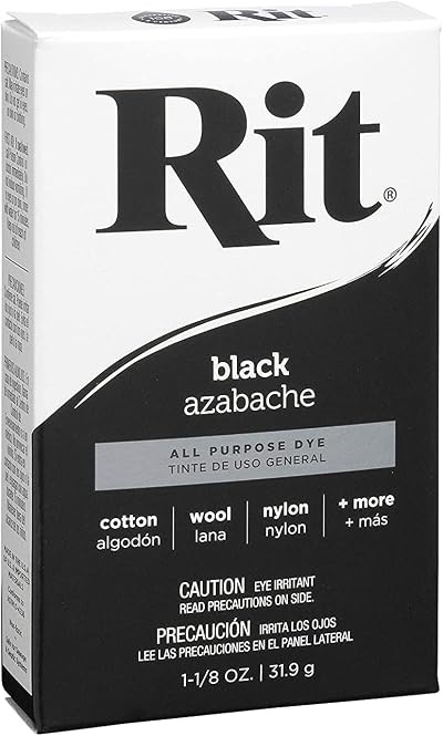 Rit Dye 42809 Nakoma Powder-Black 31.9g Rit Dye