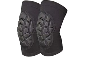 KNEECRADLE Knee Pads for Men & Women, Wrestling Kneepads for Volleyball, Basketball, Football - Elastic Compression Knee Sleeves for Christmas Knee Support & Protection for Dancing, Biking, Fitness, Muay Thai, Black M