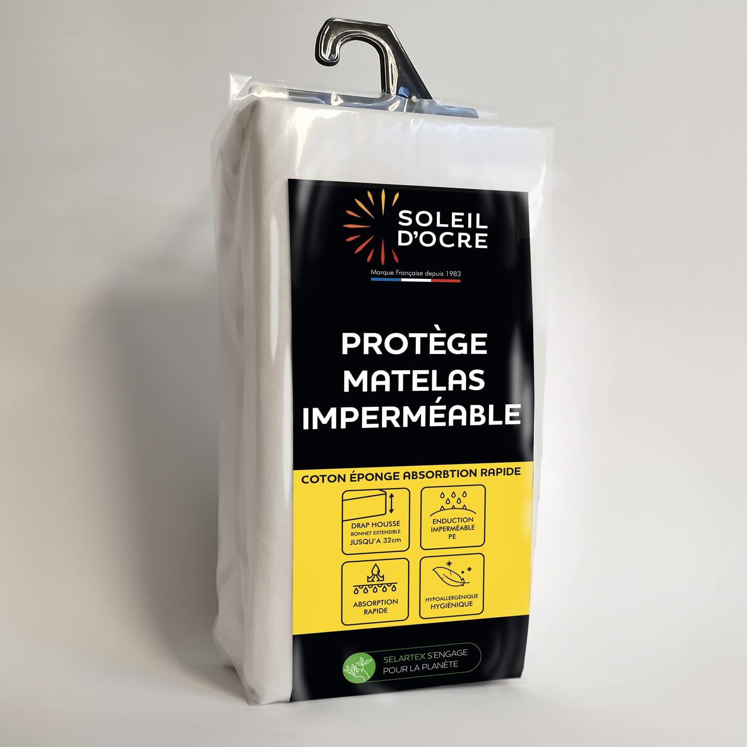 Soleil d'ocre Bouclette Mattress Protector, Mattress Protector, White, 90 x 190 cm