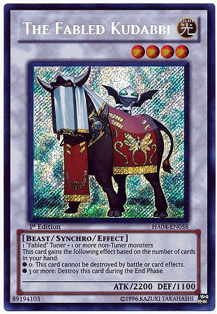 Yu-Gi-Oh! - The Fabled Kudabbi (HA04-EN058) - Hidden Arsenal 4: Trishulas Triumph - 1st Edition - Secret Rare