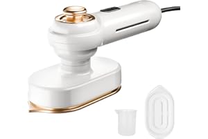 OOYY Portable Mini Travel Steamer Iron for Clothes - Fast Heating, Wrinkle-Removing, Ideal for Business Trips, Vacation, Quick Touch-Ups, Suitable For Travelers, Business Professionals（white）