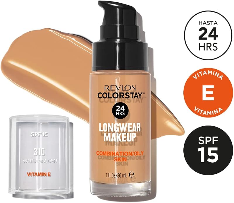 ColorStay Base de Maquillaje, piel Mixta/Grasa, 310 Warm Golden