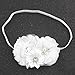Miugle Baby Girl Baptism Headbands Baby Christening Hair Bows