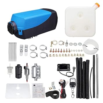 Fancylande 5KW Auto Heizung, 12V / 24V Air Diesel Heizung Parkplatz Heizung mit Fernbedienung LCD Anzeige für RV Wohnmobil An