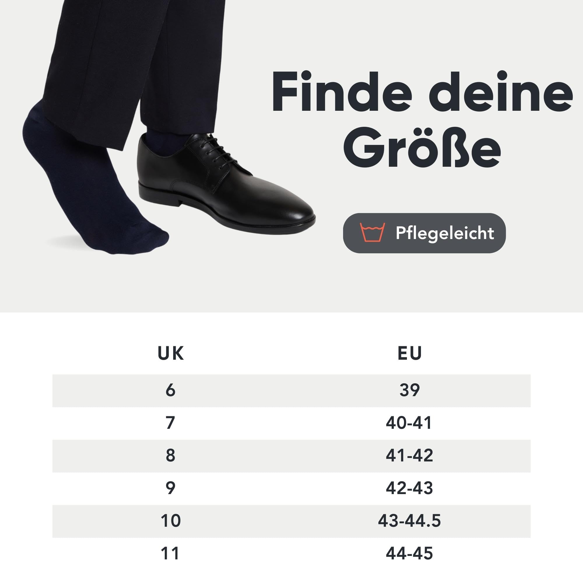 FM London Herren (10er-pack) Einfarbige Herrensocken Socks, Marineblau, 39-45 EU 5