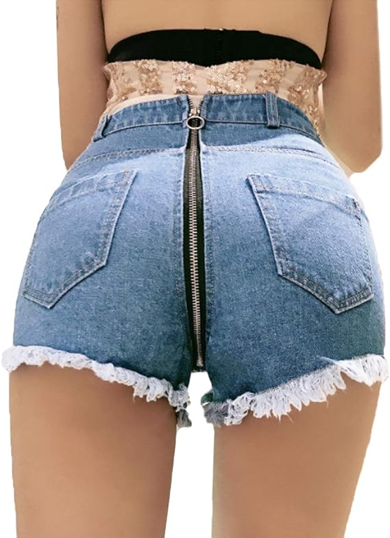 Amazon Inlefen 若者の女の子のためのジャンショートパンツハイウエストなホットウルトラショートレディースプチデニムショートパンツ足長効果 美尻 ショートパンツ 通販