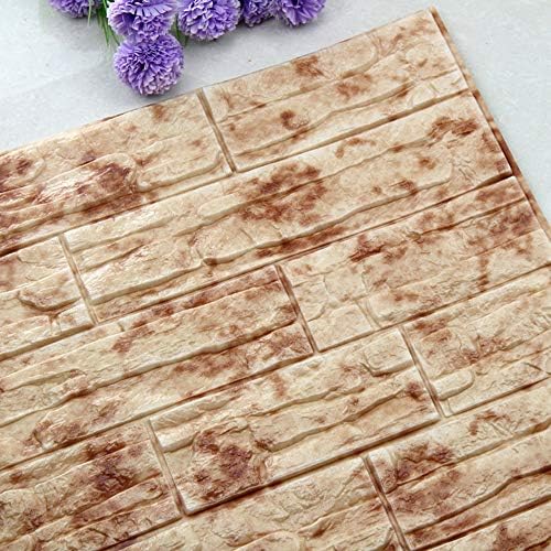 Stone Wordd 4d Wall Stickers 60x60cm 3D Brick Wall Stickers Living Room DIY PE Foam Wallpaper Panels Room Decal Stone Decoration Embossed Wallpapers Poster 5
