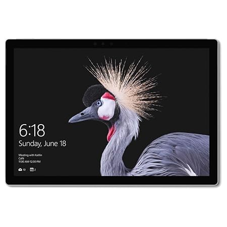 Microsoft Surface Pro, 31,25 cm (12,3 Zoll) 2-in-1 Tablet (Intel Core M, 4GB RAM, 128GB SSD, Win 10 Home) Platin