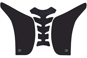 KYN for Yamaha FZ1 FZ1N FZ1S 2006 to 2019 Motorcycle 3M Gas Tank Pad Anti Slip Stickers Side Fuel Gas Grip Decal Protector (Black)