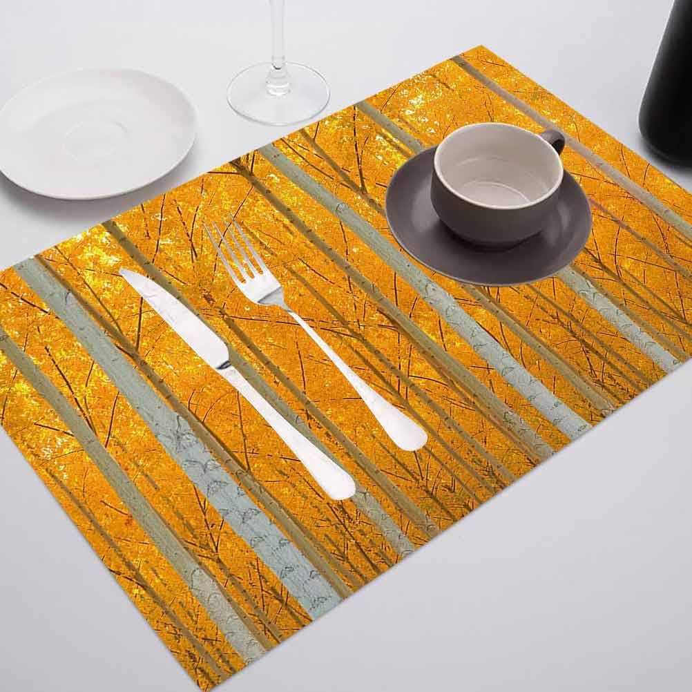 Non Slip Heat Resistant Table Mats Placemat, Fall Decorations Mystical