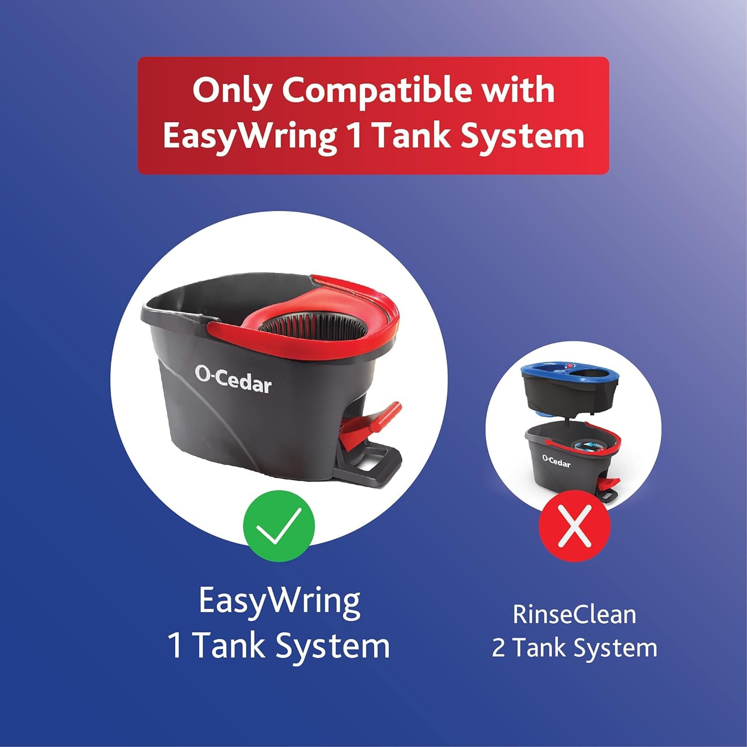 O-Cedar EasyWring Spin Mop Microfiber Refill (Pack of 4)