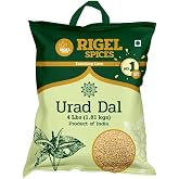 Rigel Spices | Urad Dal (4 Pounds) | Whole white | Rich in Protein