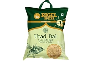Rigel Spices | Urad Dal (4 Pounds) | Whole white | Rich in Protein