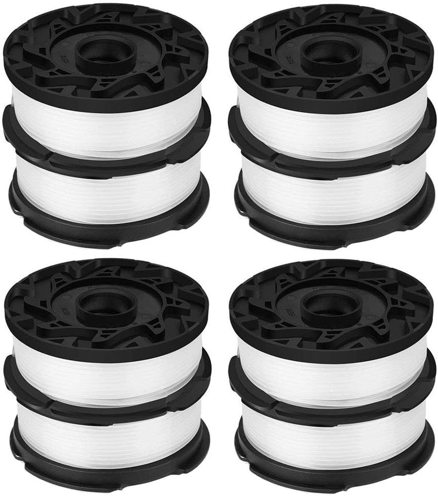 TOPEMAI AF-100 Spool, 0.065" Line String Trimmer Replacement Compatible with Black & Decker AF-100-3ZP GH900 GH600 String Trimmer(8 Pack+2 Spool Cap and Spring) : Garden & Outdoor