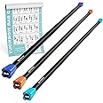 LIONSCOOL Workout Weighted Bar,Padded Exercise Weight Bar, Solid Steel Stretching weighted bar set for Body Sculpting, Physical Therapy,Body Toning