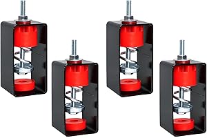 DUPDMKIN Vibration Isolator 4 Pack 110 Lb Mechanical Vibration Damping Mounts for A/C Air Handler, Bedroom, Theater, Studio