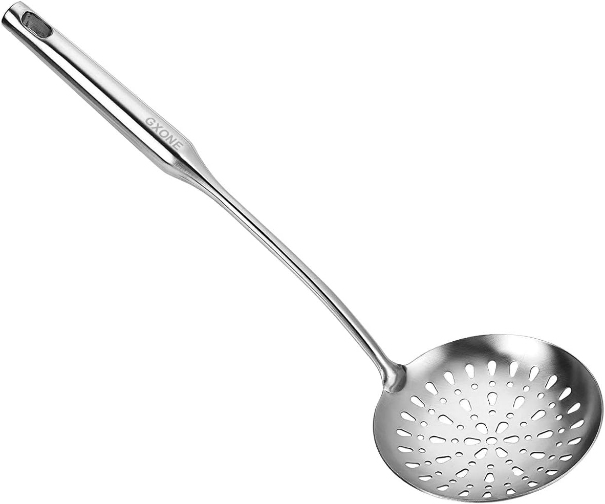 Cooking Spoon, 304 Stainless Steel Large Serving Spoons, Silver/12.6Inch: Kitchen & Dining