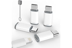 4 Pack Lightning to USB C Adapter for iPhone 15/16/17 Pro/17 Pro Max,for iPhone 17/16 Charger,17/16 Accessories,Fast Charging