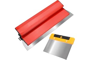 LYTOOL Drywall Skimming Blade 24” + 6” Scraper Tool Set - Stainless Blade, Ergonomic Z Handle, Multi-Use Trowel Set - Ideal for Skim Coating, Tiling, Cement, Spackling, DIY Drywall Repair