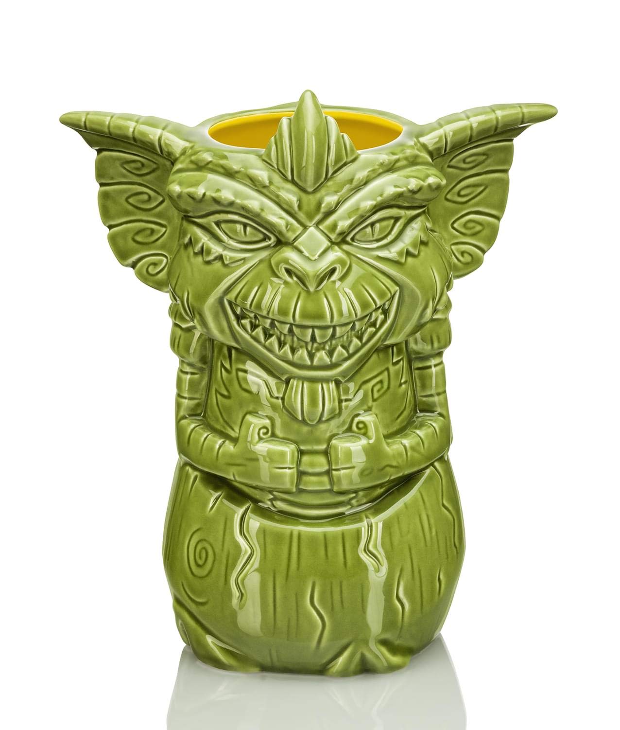 TANGDI CHDENUO Geeki Tikis Gremlins Stripe Mug | Official Gremlins Collectible Tiki Style Ceramic Cup | Holds 23 Ounces
