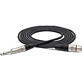 Hosa HXP-005 Pro Unbalanced Interconnect, REAN XLR3F to 1/4" TS, 5 Feet