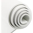 Storystore Foam Insulation Neoprene Sheets with Adhesive,Multi-Function Soundproof Large Marine Closed Cell Neoprene Rubber Roll (W:12 x T:1/4 x L:59 Inch, White)