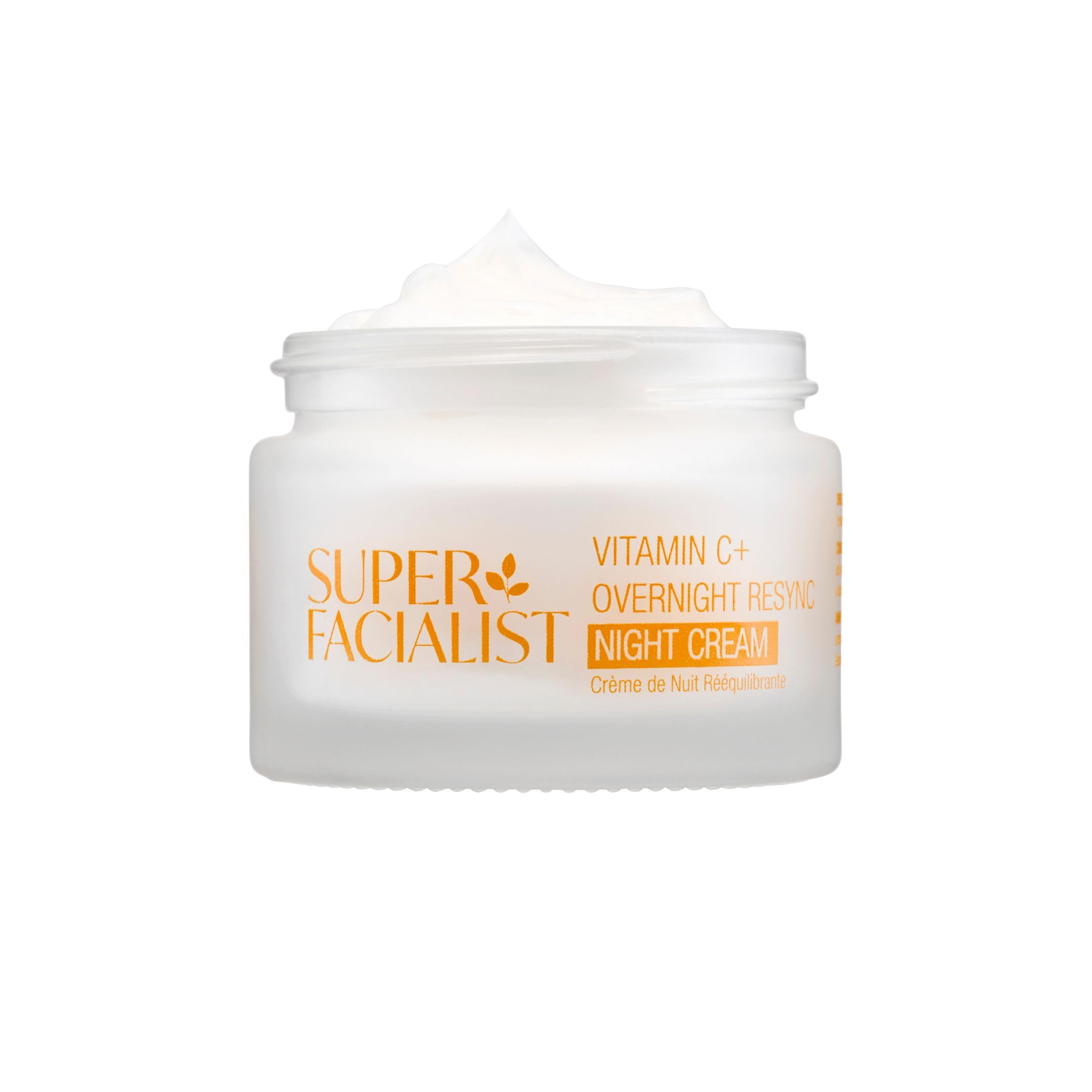 Super Facialist Vitamin C Overnight Resync Night Cream, SleepSmart Complex, Shea Butter, Licorice Extract, Radiant & Youthful Skin, Vegan Friendly, 50ml