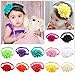 EagleUS (CA seller) DOTASI 12pcs Cute Girl Elastic Flower Headband Hair Bow Band for Baby Hair Accessories (Multi-Color #4)