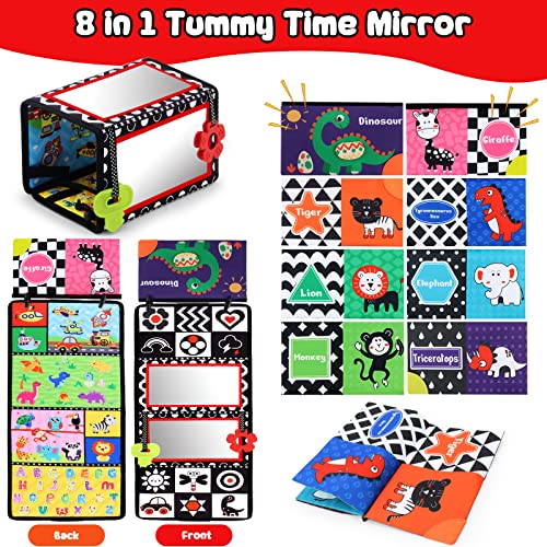 Montessori Toys Buy Tummy Time Mirror With Soft Crinkle Book, Baby