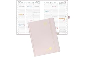 POPRUN 2026-2027 Academic Planner, 6.5" x 8.75", Weekly and Monthly Calendar, July 2026 to June 2027, Hardcover Appointment B