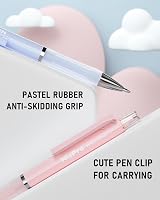 Nicpro Pastel Mechanical Pencil Set 0.9mm Case 3 Pcs Refill Eraser 9pc view 4