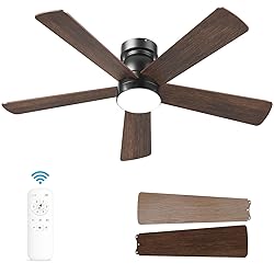 AKOFUN Ceiling Fans with Lights, 52 inch Low