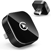 2-in-1 Wireless CarPlay Adapter for Apple CarPlay &amp; Android Auto | Convert Wired to Wireless Mini Car Play Adapter, Plug and Play, Stable Connection, Low Latency, Auto-Reconnect, USB A &amp; C