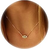 Collner 14K Gold Heart Pendant Necklace for Women Dainty Star Necklace Tiny Evil Eye Choker Necklace Boho Crescent Moon Necklace Minimalist Jewelry