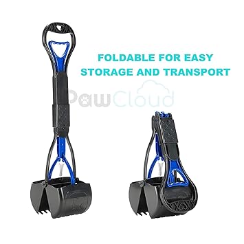 PetWag Dog Folding Poop Scooper | Large| Dog Hygiene & Poop Cleaning| Color May Vary