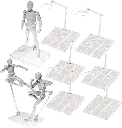 Amazon Luckybee 8個セット プラモデル スタンド フィギュア 台座 1 144 スケール ポリカーボネート製 180度可動 ディスプレイスタンド 模型 人形 立て 飾る 透明な フィギュア ドール 通販