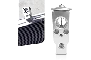 dawfall A/C Expansion Valve, High and Low Temperature Resistant Air Conditioning System Parts, Throttling and Pressure Reducing Expansion Valve, Universal for Most Cars SUVs (Silver)