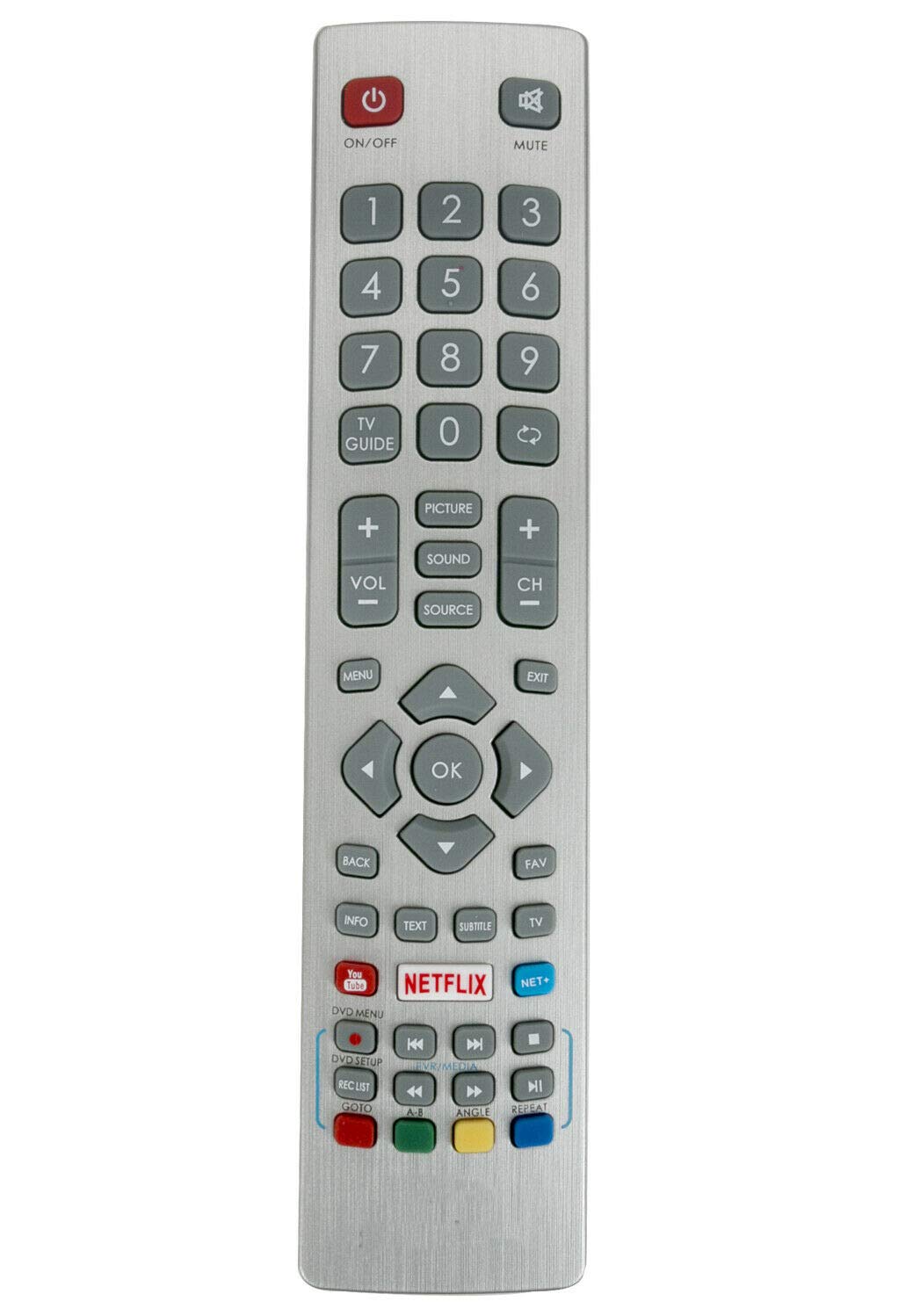 VINABTY SHWRMC0120 Replace Remote for TV SHWRMC0128 LC-32HG5141K LC-32HG5341K LC-40FG5242E LC-40FG5342E LC-40UG7242K LC-40UI7552K LC-43CFG6001K LC-43CFG6002E LC-49CFG6001E LC-49CFG6001K